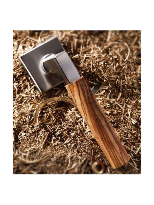 Zogometal Lever Front Door with Rosette Left with Rosette Black / Olive wood