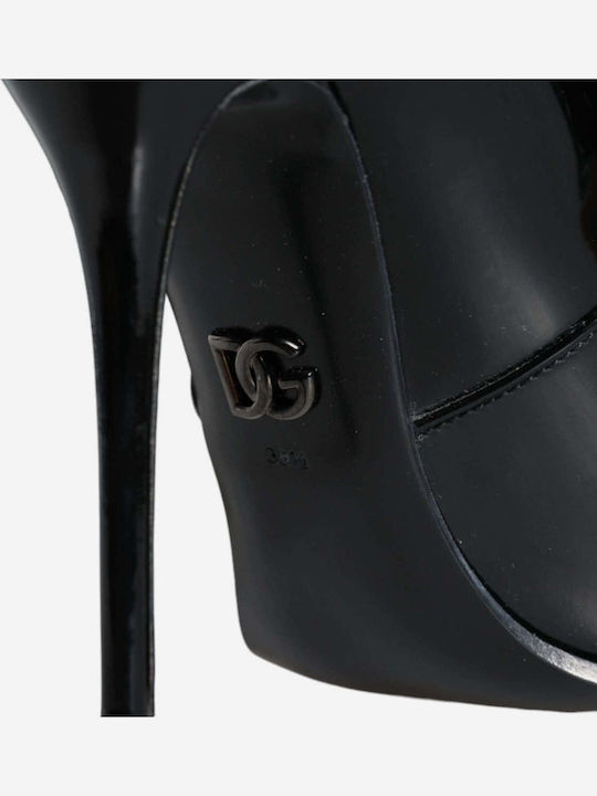 Ghete Dama Ankle Boots din Lac Negre