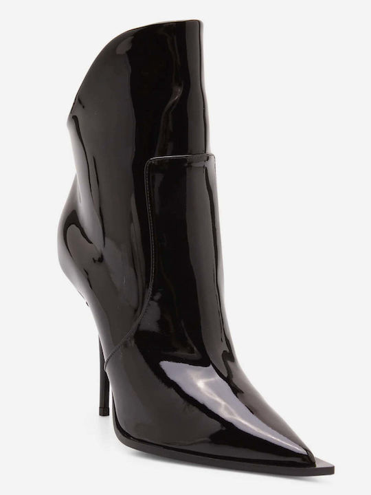 Ghete Dama Ankle Boots din Lac Negre