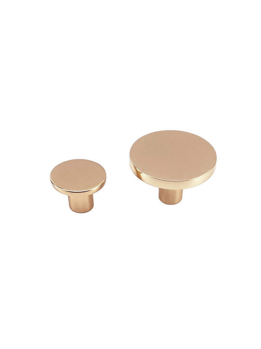 Viefe Buton Mobilier din Metal în Culoare Auriu Φ26mm 0168026Z07 1buc