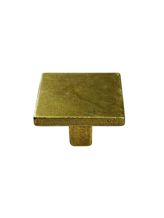 Herrajes Palencia Antik Knopf Möbelgriff aus Metallisch in Gold Farbe 4944-40-ANTIQUE 1Stück