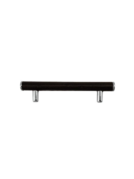 Herrajes Palencia Handgriff Möbelgriff aus Leder in Braun Farbe 135mm (Zentrenabstand 96mm) 410438 1Stück