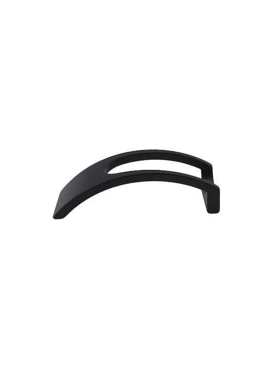Pamar Handgriff Möbelgriff aus Zamak in Schwarz Farbe 137mm (Zentrenabstand 128mm) 295038 1Stück