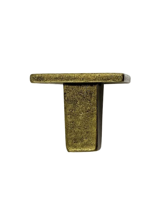 Herrajes Palencia Antik Knopf Möbelgriff aus Metallisch in Gold Farbe 4943-30-ANTIKE 1Stück