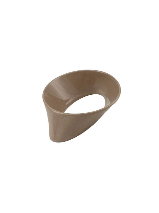Pamar Pamar Mn 2210 96mm Handgriff Möbelgriff aus Porzellan in Braun Farbe 119mm (Zentrenabstand 96mm) MN-2210-96-BEIGE 1Stück