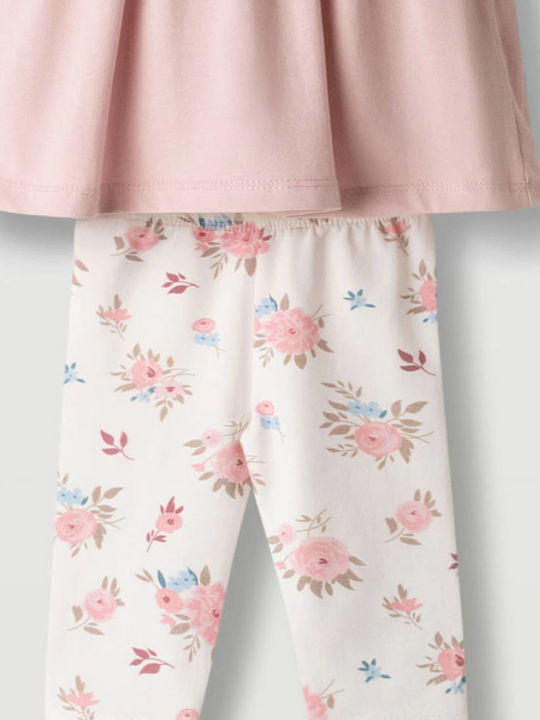 Set pentru copii cu colanți Vară 2buc Pink, White