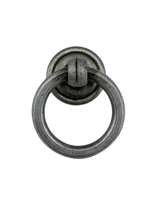 Herrajes Palencia Handgriff Möbelgriff aus Metallisch in Silber Farbe Ø33mm 4804-33-PEWTER 1Stück