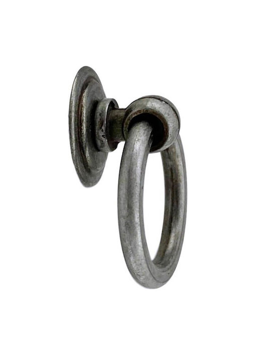 Herrajes Palencia Handgriff Möbelgriff aus Metallisch in Silber Farbe Ø33mm 4804-33-PEWTER 1Stück