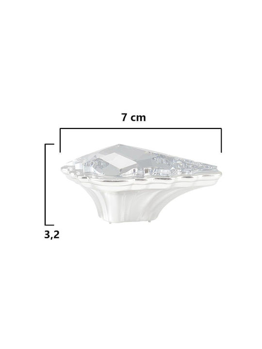 Möbelgriff Bosetti Marella 24274 Bagno Gold Kristall Swarovski 7x4,6x3,2cm