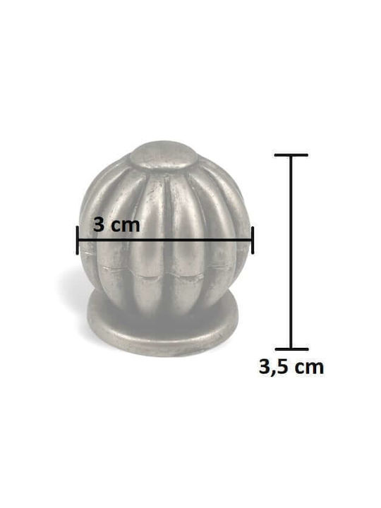 Möbelgriff Besana 2325 Antik Eisen Farbe 30mm