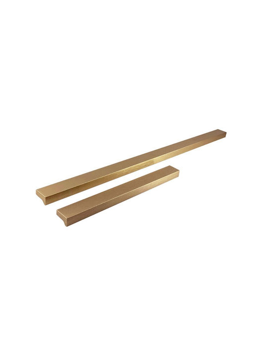 Mâner Pentru Mobilier Viefe Angle 0077 L29 Bronz Închis Periat Centre 256/320mm Lungime Totală 400mm