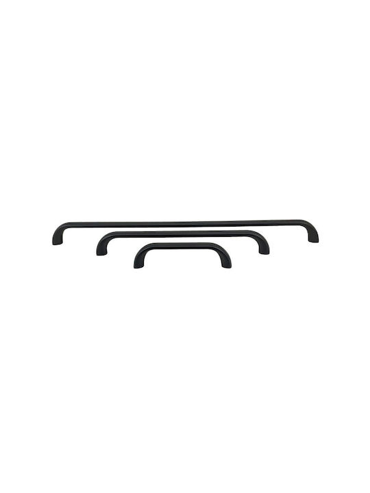 Möbelgriffe Citterio Line 409 Matt Schwarz 320mm