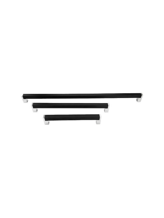 Furniture Handle Citterio Line 319 Matte Chrome Black 288mm