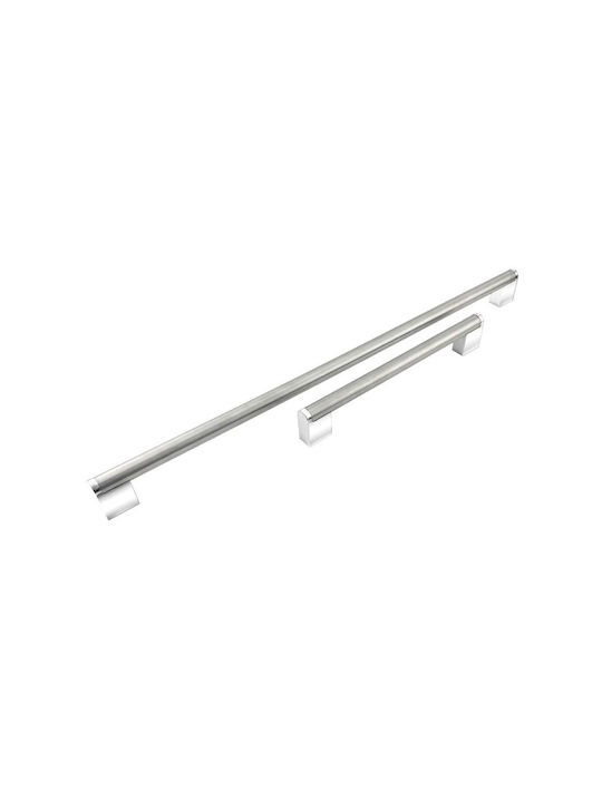 Λαβή Επίπλων Perfect 512 Φ14mm Ματ Νίκελ Χρώμιο 256mm