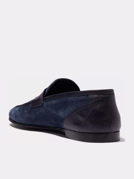 Suede Ανδρικά Loafers σε Μπλε Χρώμα