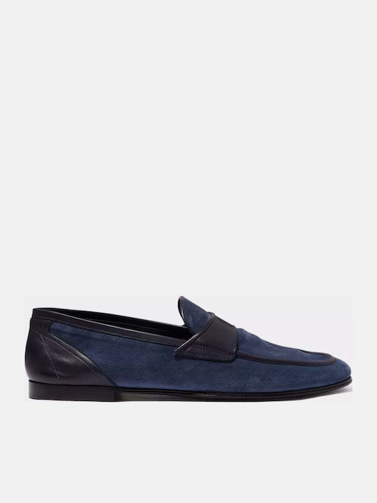 Suede Ανδρικά Loafers σε Μπλε Χρώμα