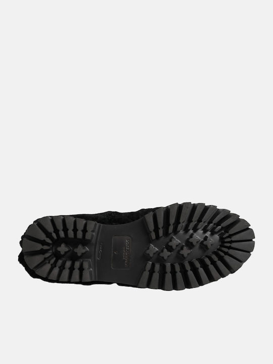 Leather Men's Loafers in Black Colour