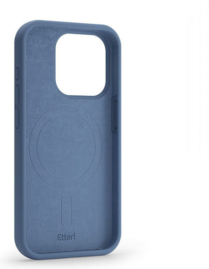 Etteri Mag Umschlag Rückseite Silikon Blau Galaxy A37