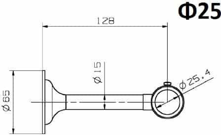 Zogometal Holdback Perete din Metal Argintiu 1buc
