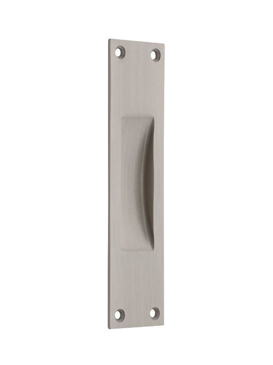 Zogometal Νίκελ Ματ Recessed Door Flush Handle 230 158mm
