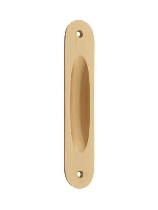 Zogometal 220 Door Flush Handles Recessed Matt Silver 158mm (Hole Centers 132.4mm) 220