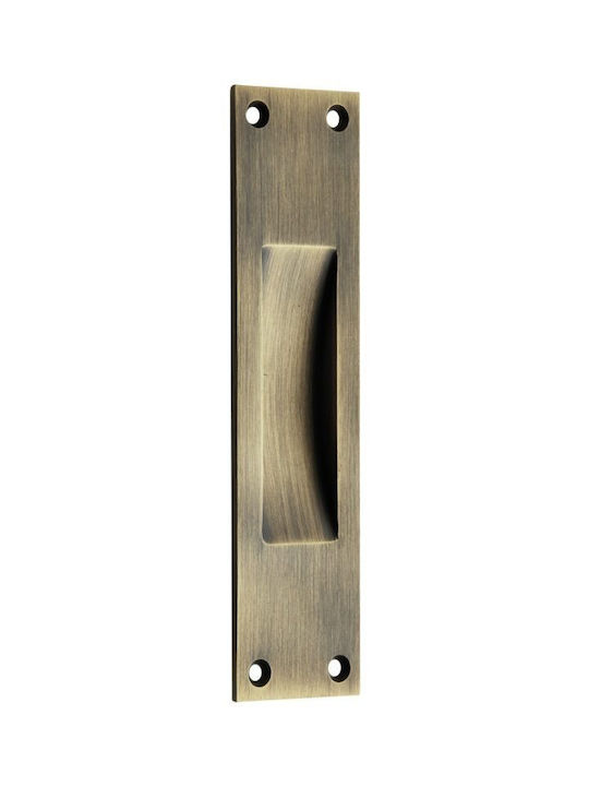 Zogometal Bronze Door Flush Handle with Key Hole 158mm 230