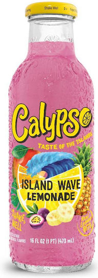 Calypso Taste of the Islands Lemonade Non-Carbonated in Glass Bottle 473ml