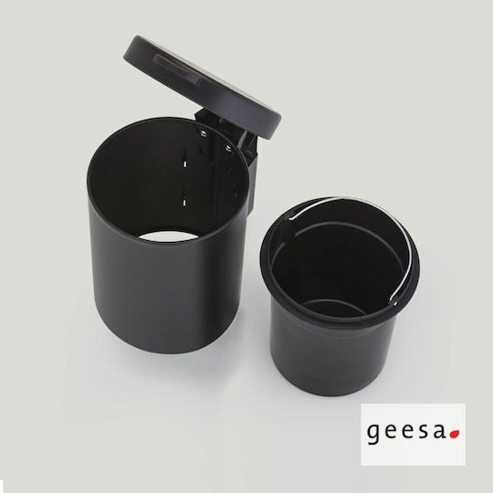Geesa Hotelia Metallisch Badezimmer Mülleimer 3Es Schwarz