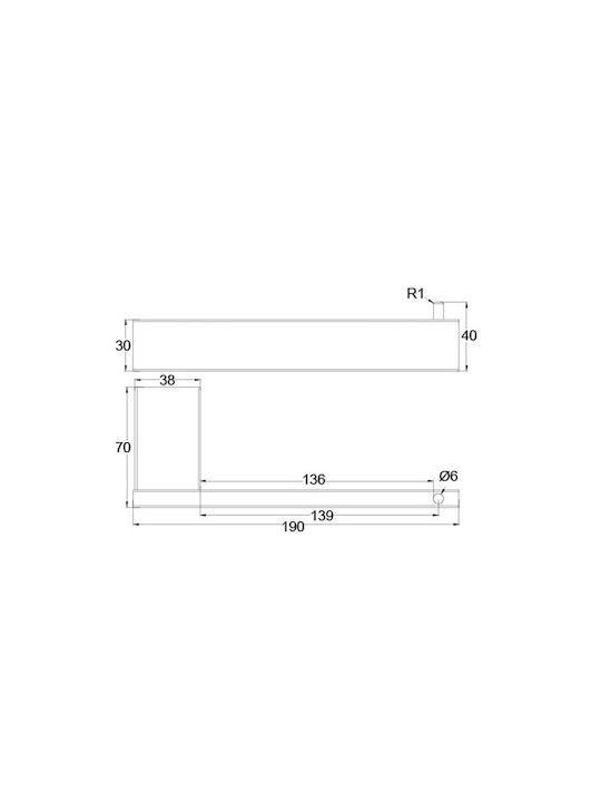 Sparke Mindy 08 Wandmontiert Papierhalter Metallisch Silber