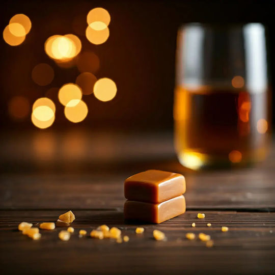 Eros Candles Lumânare Aromatică în Cutie Metalică cu Miros de Caramel 200gr