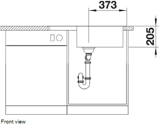 Blanco Drop-In Sink Synthetic Granite W78xD50cm