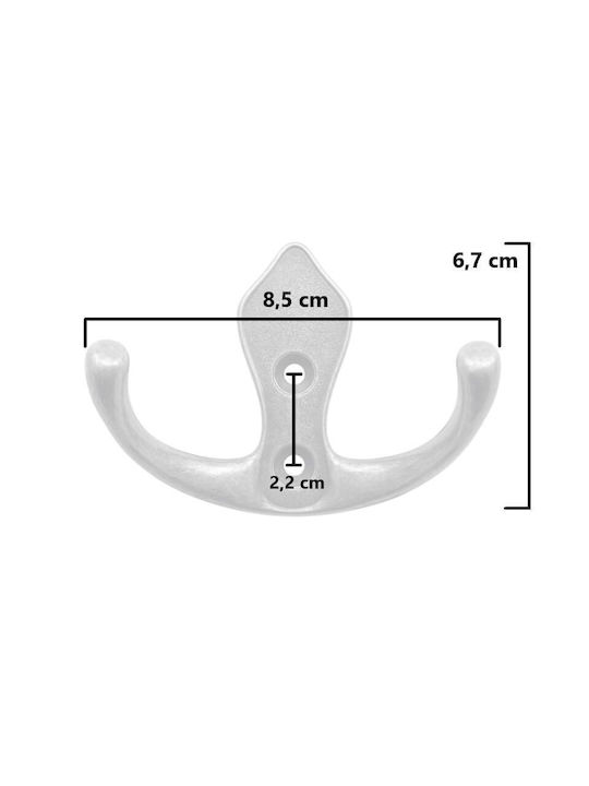 Wall Hanger Erk 147 Antique Silver 8.5x6.7cm