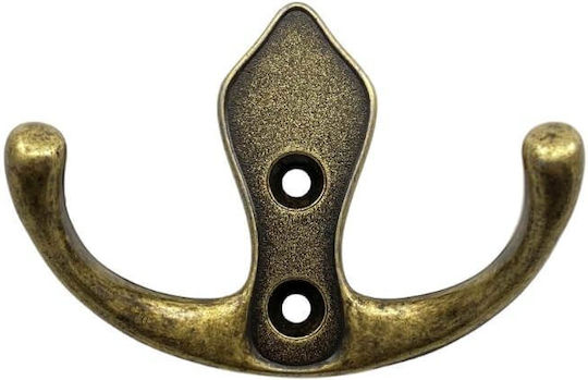 Wandhalterung Erk 147 Antik Messing 8,5x6,7cm