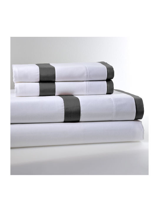 Down Town Home Duvet Cover Set Cotton Queen with 2 Pillowcases 250x260 Gray