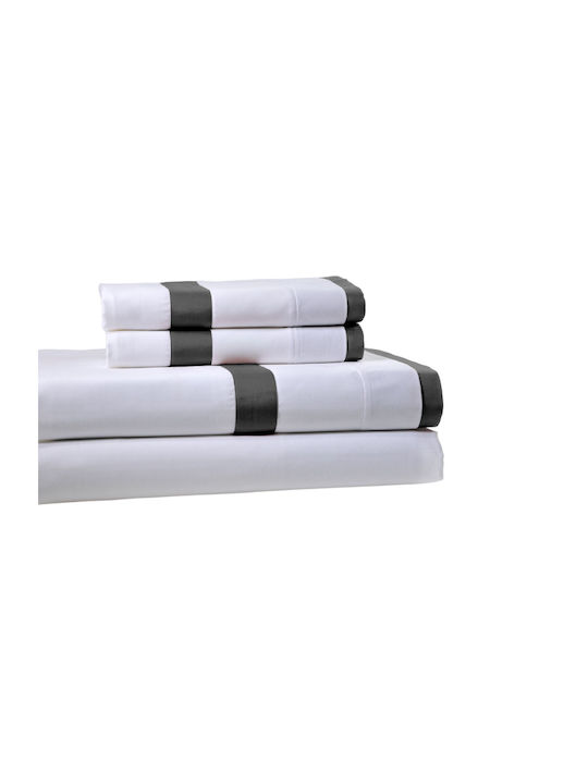 Down Town Home Duvet Cover Set Cotton Queen with 2 Pillowcases 250x260 Gray