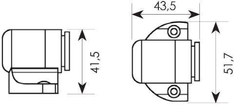Türstopper Magnetisch Metallisch Μπρονζέ/Όρο 1Stück