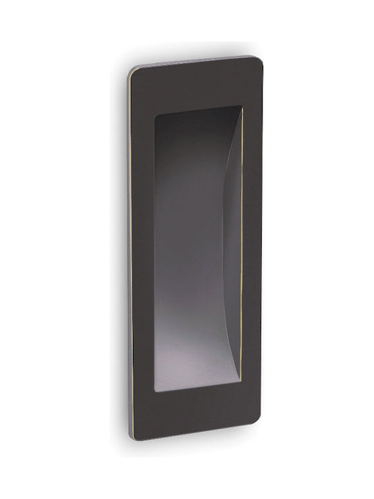 Convex 1555-PS Χούφτα Πόρτας χωρίς Οπή Ματ Μπρονζέ 100mm (Απόσταση Κέντρων 80mm)