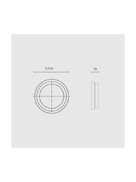 Zogometal 252 Türdrücker Nickel Matt 54,7mm 252