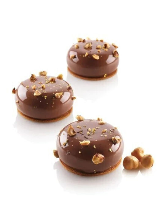 Silikomart No Coating Silicone Chocolates 8 Cups Baking Pan