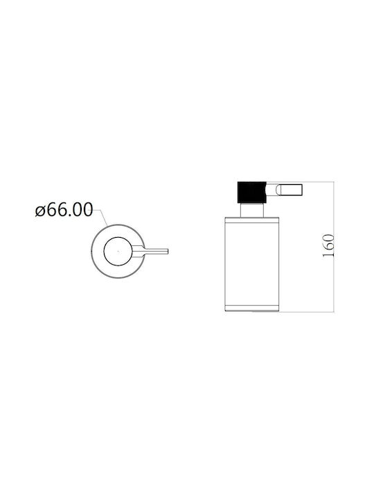 Sparke Lusta 04 Dispenser Metalic Alb