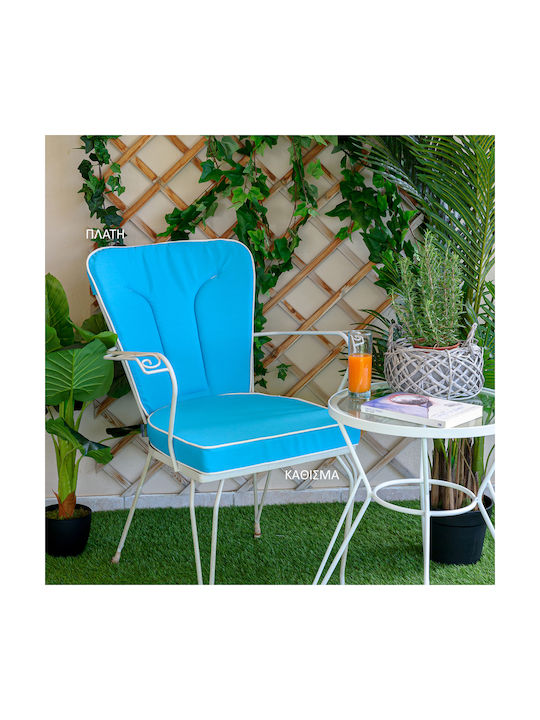 Be Comfy Pernă Scaunului De Grădină Potcoavă Albastru Deschis 44x45cm Waterproof