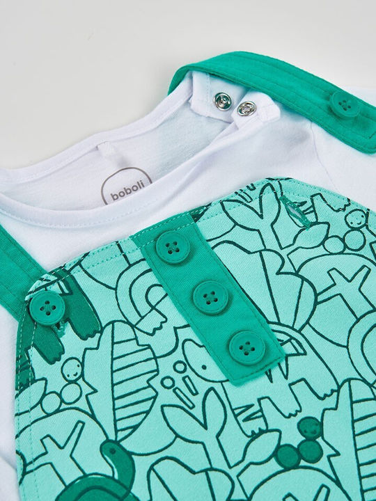 Kids Clothing Set with Pants Summer 2 Pieces Green