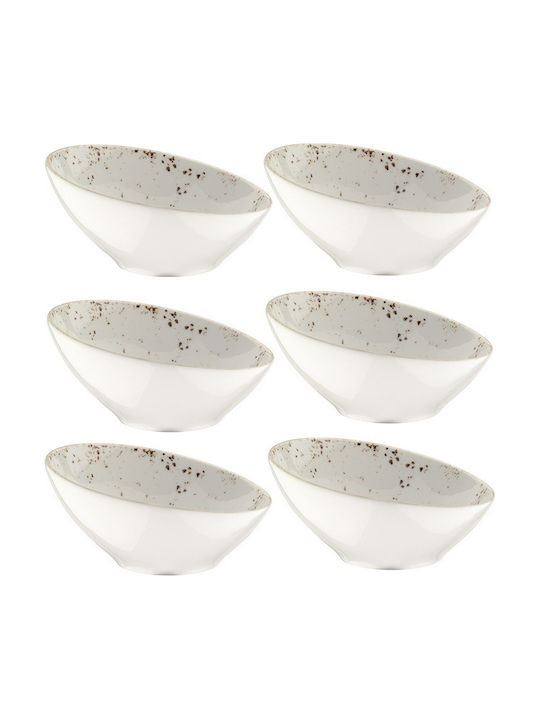 Bonna Grain Porcelain Salad Bowl White 22x22cm