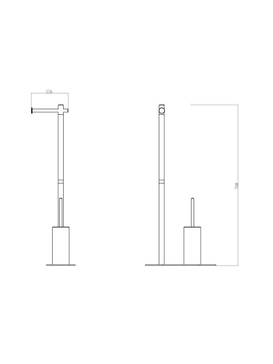 Sparke Metal Bathroom Accessory Set Black 2 Pieces
