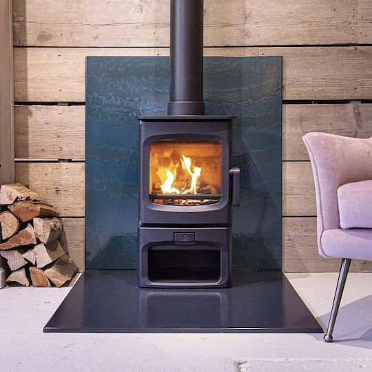 Charnwood Aire 3 Low Stand Κεραμική Ξυλόσομπα Αερόθερμη 3.7kW Bronze