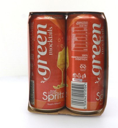 Green Moctails Orange Spritz 330ml Χωρίς Αλκοόλ Χωρίς Ζάχαρη