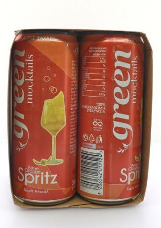 Green Moctails Orange Spritz 330ml Χωρίς Αλκοόλ Χωρίς Ζάχαρη