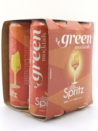 Green Moctails Orange Spritz 330ml Χωρίς Αλκοόλ Χωρίς Ζάχαρη