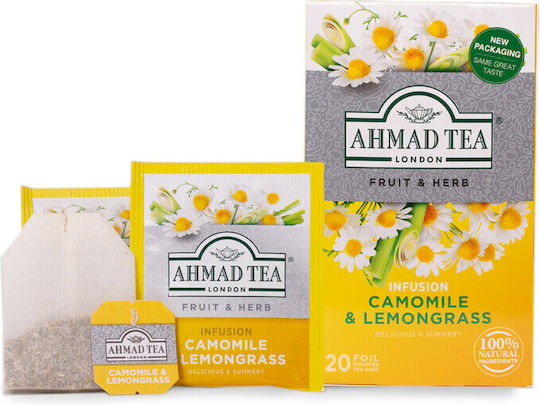 Ahmad Tea Fruit & Herb Herbs Blend Camomile & Lemongrass 20 Bags 30gr
