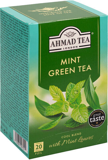 Ahmad Tea Зелен Чай 20 Чанти 40гр 1бр с Аромат Мента